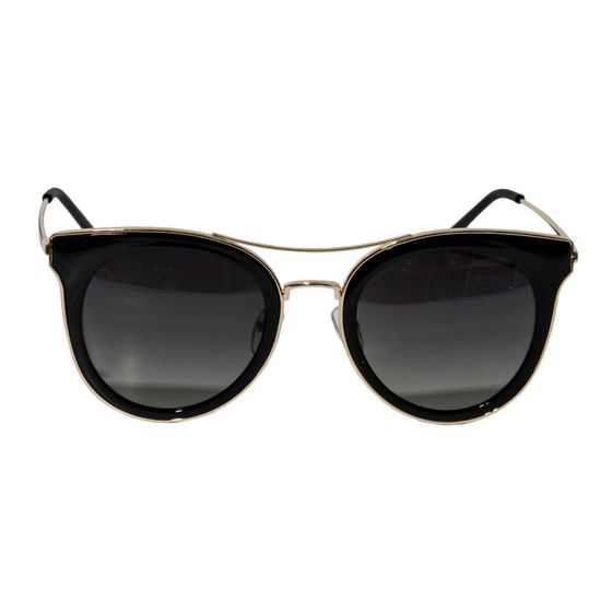 Oculos-de-Sol-Feminino-Arredondado-Lente-Preta-e-Detalhes-em-Dourado