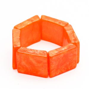 pulseira-bracelete-madreperola-quadrada-laranja