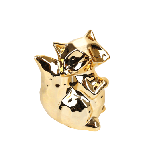 raposa-decorativa-dourada