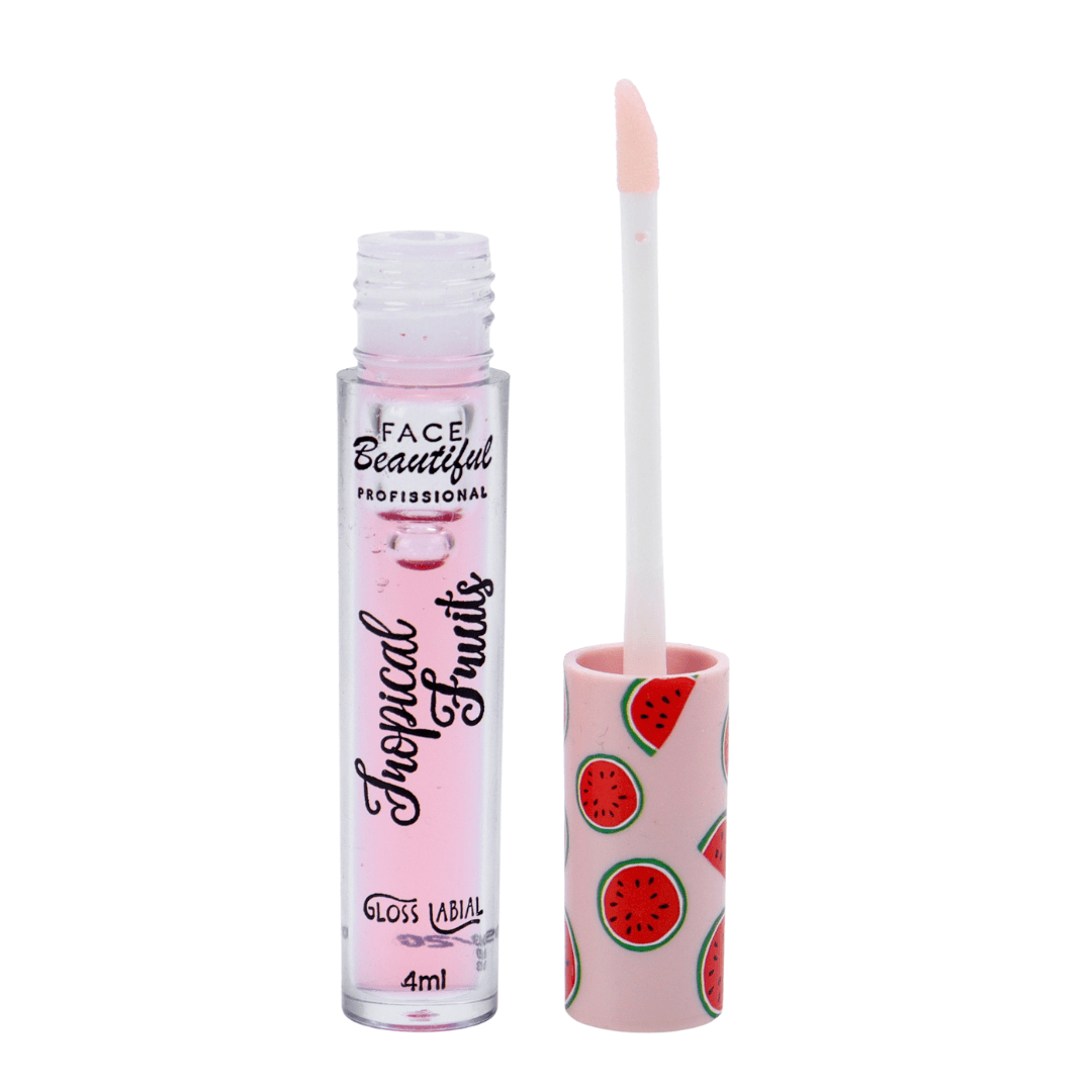 Gloss Labial Tropical Fruits Melância Face Beautiful Único