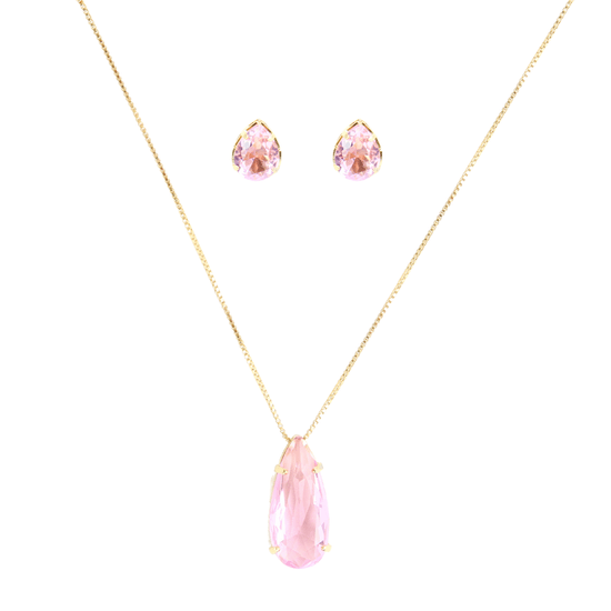 Kit-de-colar-e-Brinco-Com-Pedra-de-Cristal-rosa