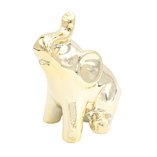 Enfeite-Decorativo-em-Resina-Elefante-Medio-dourado