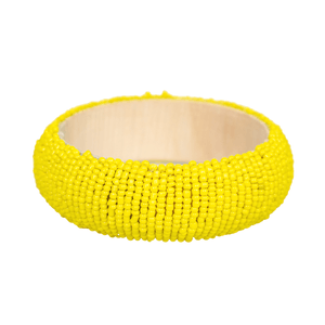 Pulseira-Bracelete-Colorida-Com-Micanga-amarela