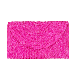 Bolsa-de-Mao-Envelope-Com-Textura-em-Palha-rosa